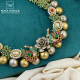 Royal Rose Dual Tone Necklace