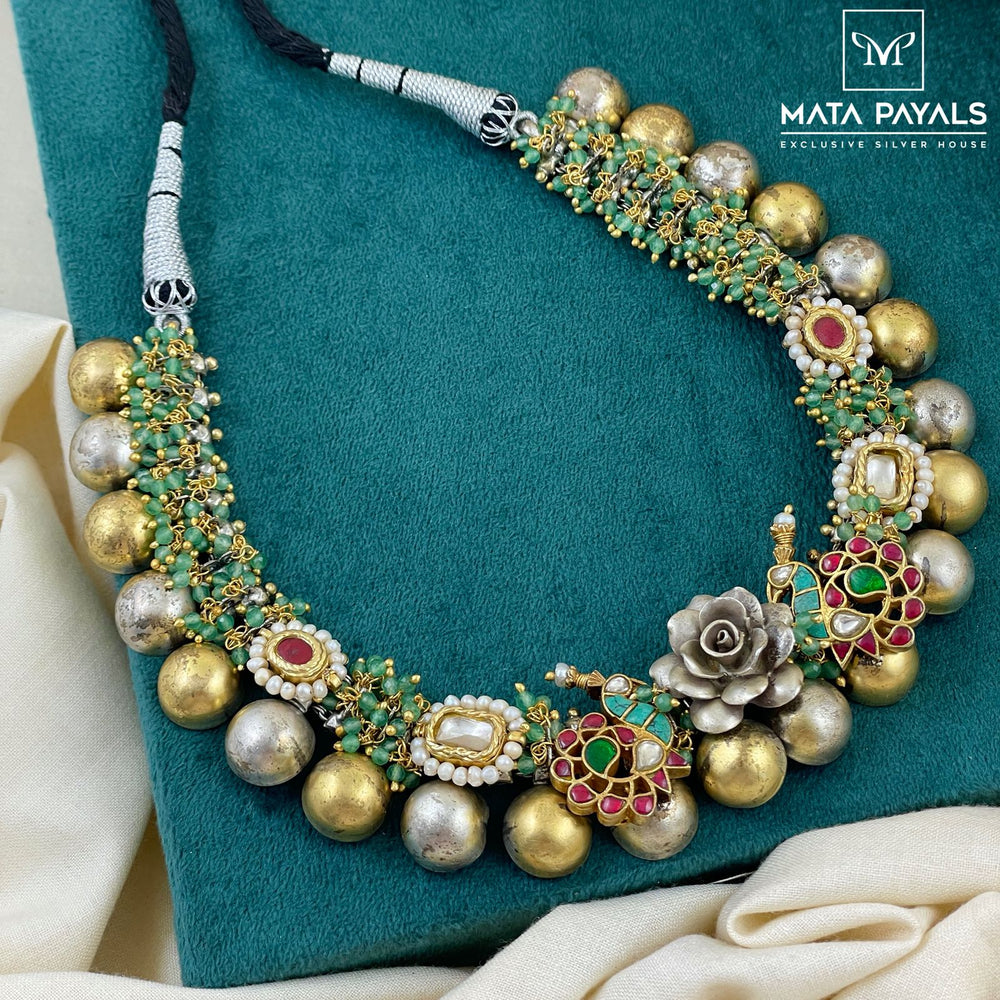 Royal Rose Dual Tone Necklace