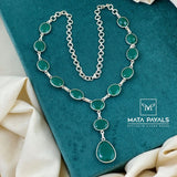 Greeny Unique Silver Necklace
