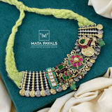 Unusual Kasu Dual Tone Necklace