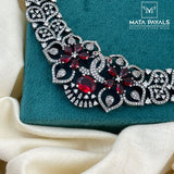 Gorgeous Peacock Silver Choker