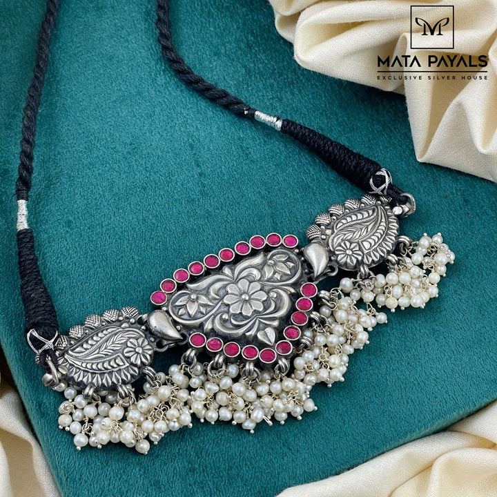 Radiant Oxidised Choker