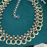 Fancy Dual Tone Necklace