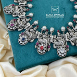 Blazing Goddess Navratan Necklace
