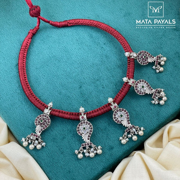 Classy Shanku Oxidised Thread Choker