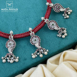 Classy Shanku Oxidised Thread Choker