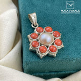 Blossoming Floral Designed Silver Pendant