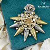 Rose Dual Tone Pendant