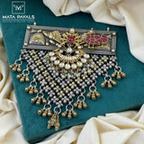 Heavy Dual Tone Kundan Pendant
