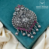 Radha-Krishna Oxidised Pendant