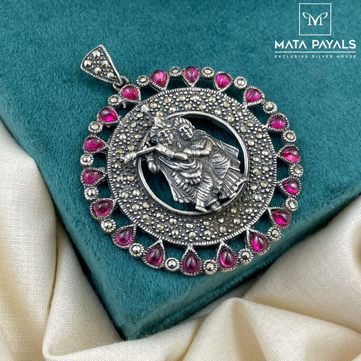 Spiritual Radha Krishna Pendant