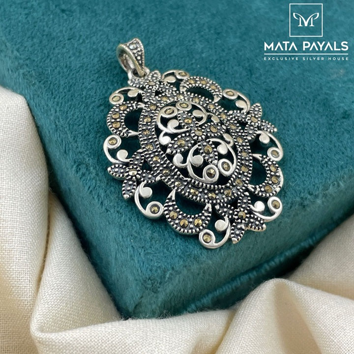 Gleaming Marcasite Pendant