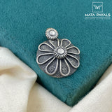 Oxidised Floral Tiny Pendant