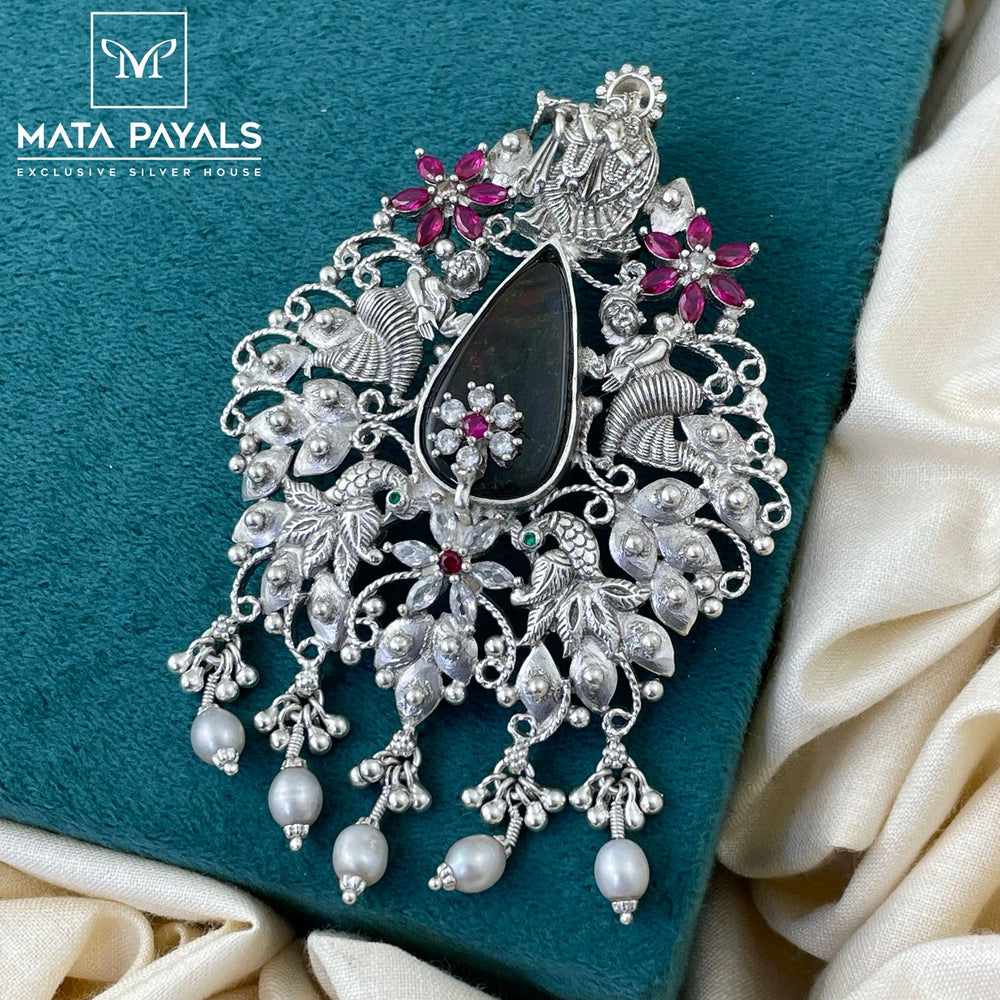 Graceful Oxidised Pendant