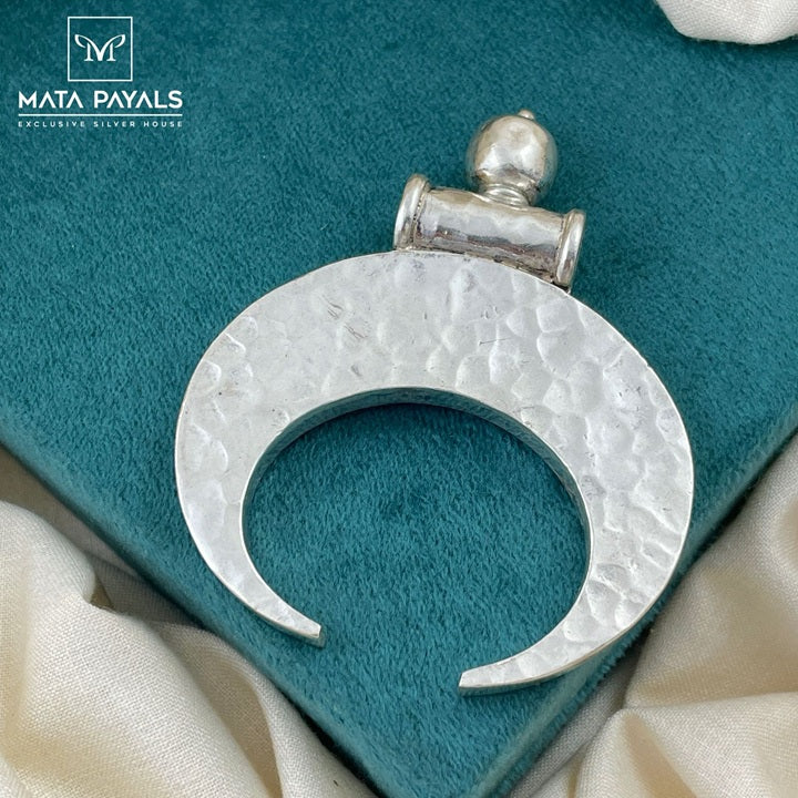 Charming Moon Carved Pendant