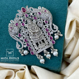 Oxidised Balaji Pendant