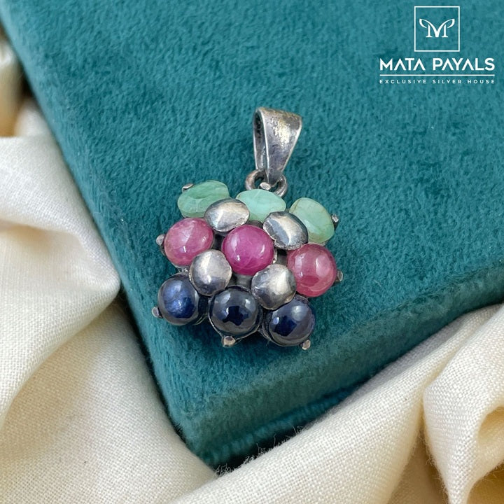 Square Cutstone Tiny Pendant