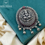 Traditional Lakshmi Oxidised Pendant