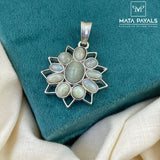 Striking Silver Oxidised Pendant