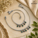 Simple Oxidised Anklet