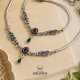 Charming Cut Stone Anklet