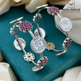 Dark Pink Victorian Coin Bangle