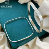 Silver Square Bangle