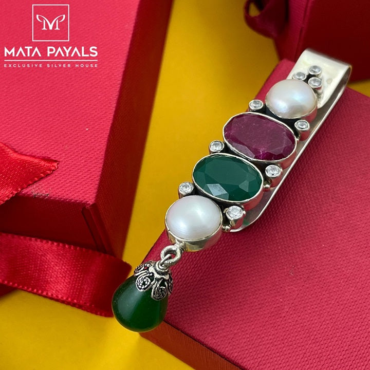 Green & Pink Oxidised Key Chain