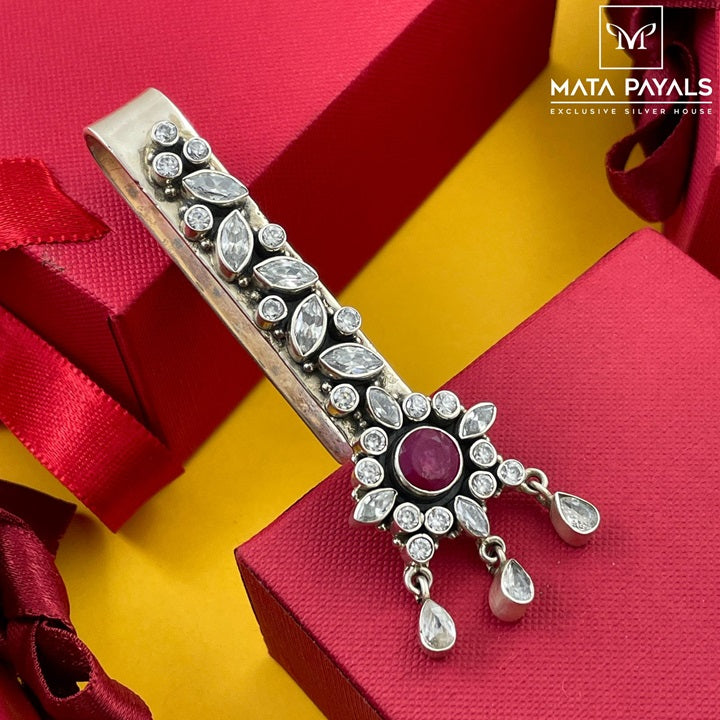 Pinkish Oxidised Key Chain