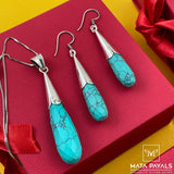 Grand Turquoise Pendant Set