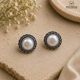 Mesmerizing Oxidised Stud