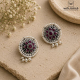 Retro Style Silver Stud