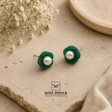 Floral Green Stud