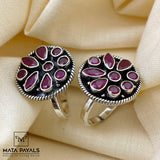 Beautiful Red Stone Toe Ring