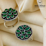 Glamorous Green Toe Ring
