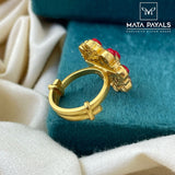 Ravishing Gold Polish Finger Ring