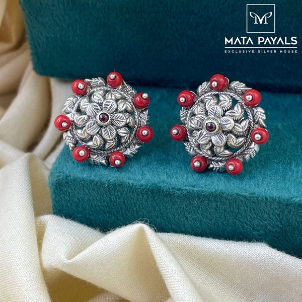 Coral Beads Stud