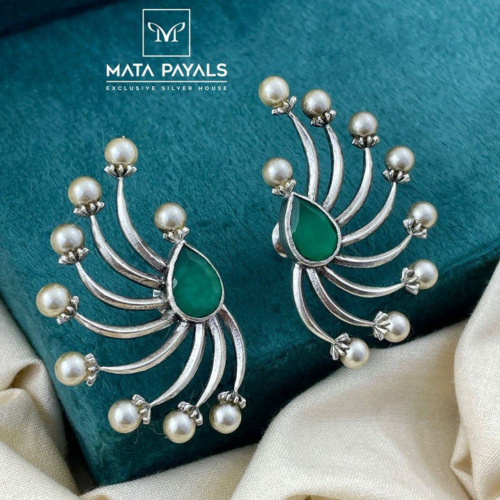 Rare Oxidised Stud