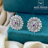 Oxidised Filigree Stud