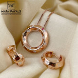 Classy Rose Gold Pendant set
