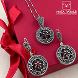 Fabulous Marcasite Pendant Set