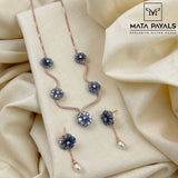 Designer Floral Pendant Set