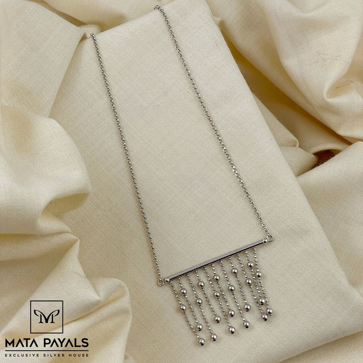 Trendy Rhodium Pendant Chain