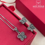 Small Butterfly Pendant set