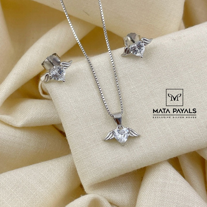 Single Stone Pendant Set