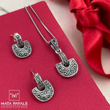 Regular Wear Marcasite Pendant Set