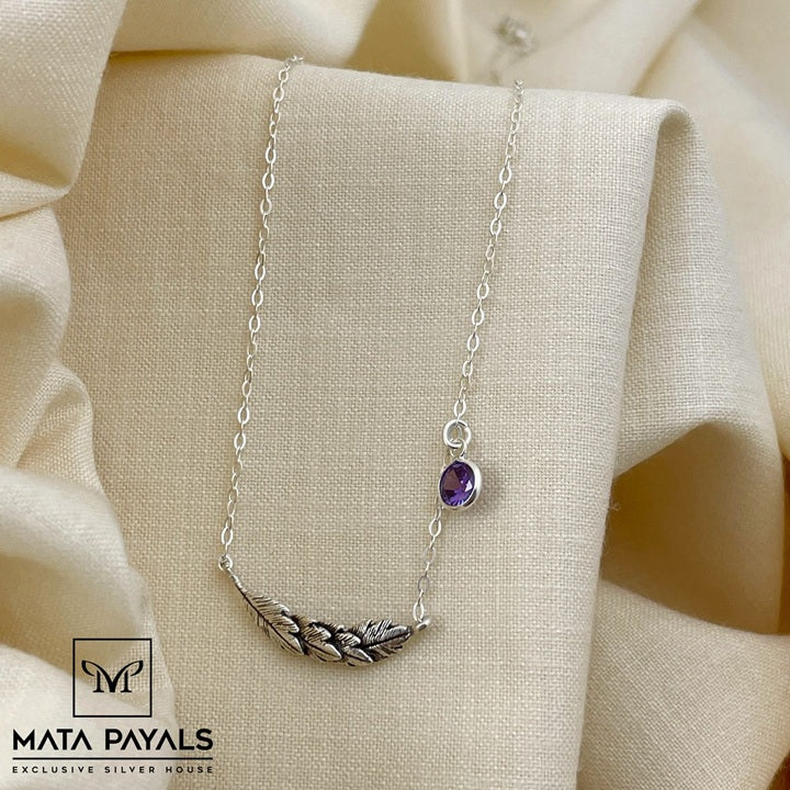 Oxidised Rhodium Pendant Chain