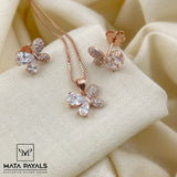 Impressive Rose Gold Pendant Set
