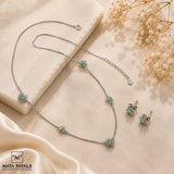 Trendy Zircon Pendant Set