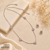 Cute Rhodium Pendant Set